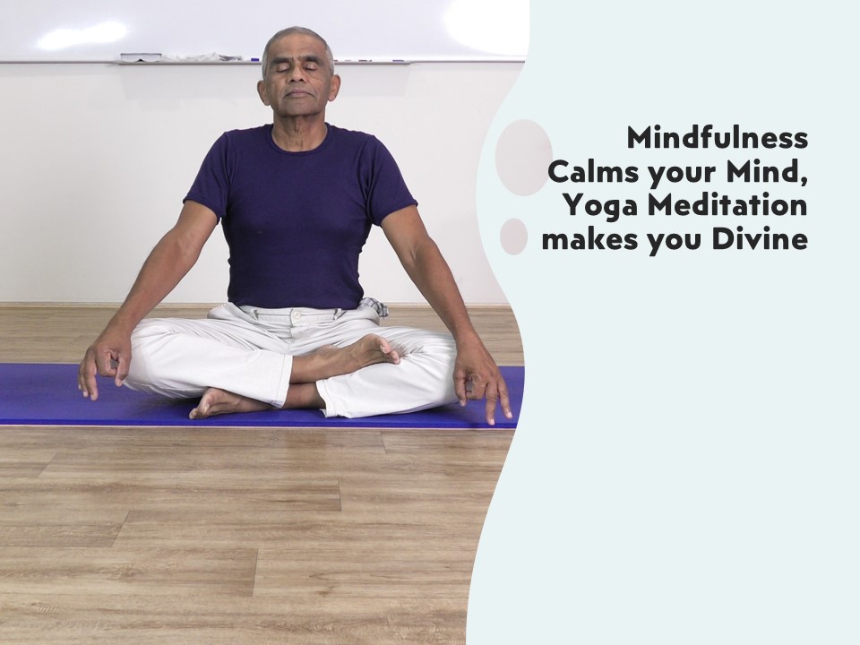 Narendra doing Yoga Meditation