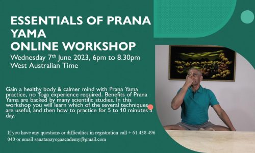 Essentials of Prana Yama Practice - An online course for Beginners